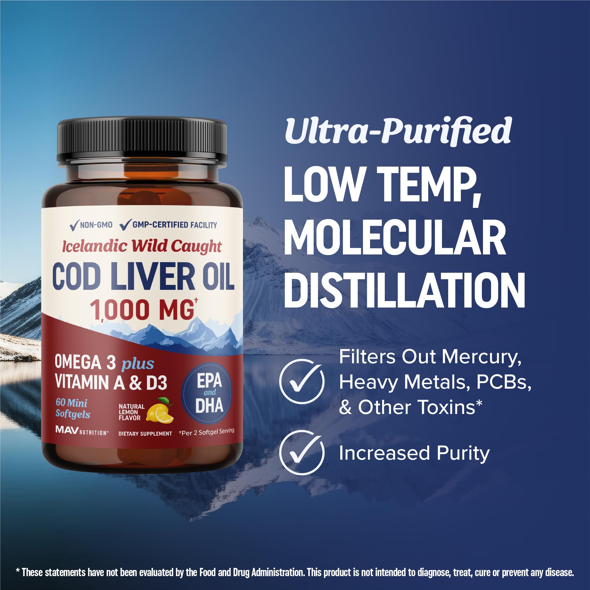 MAV NUTRITION mini softgels for easy swallowing