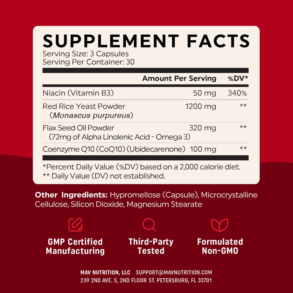 MAV Nutrition third-party tested seal image for quality assurance.