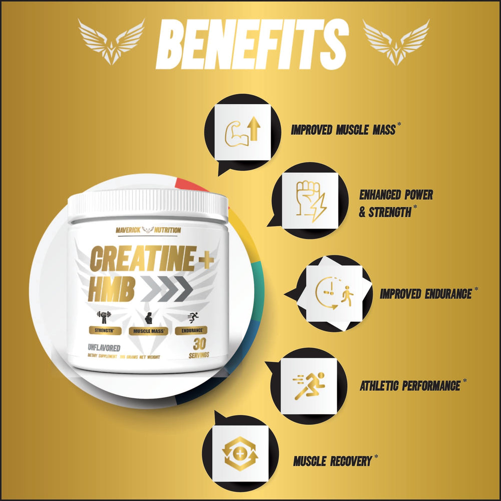 Maverick Nutrition Creatine HMB powder mixed in a glass after a shake.