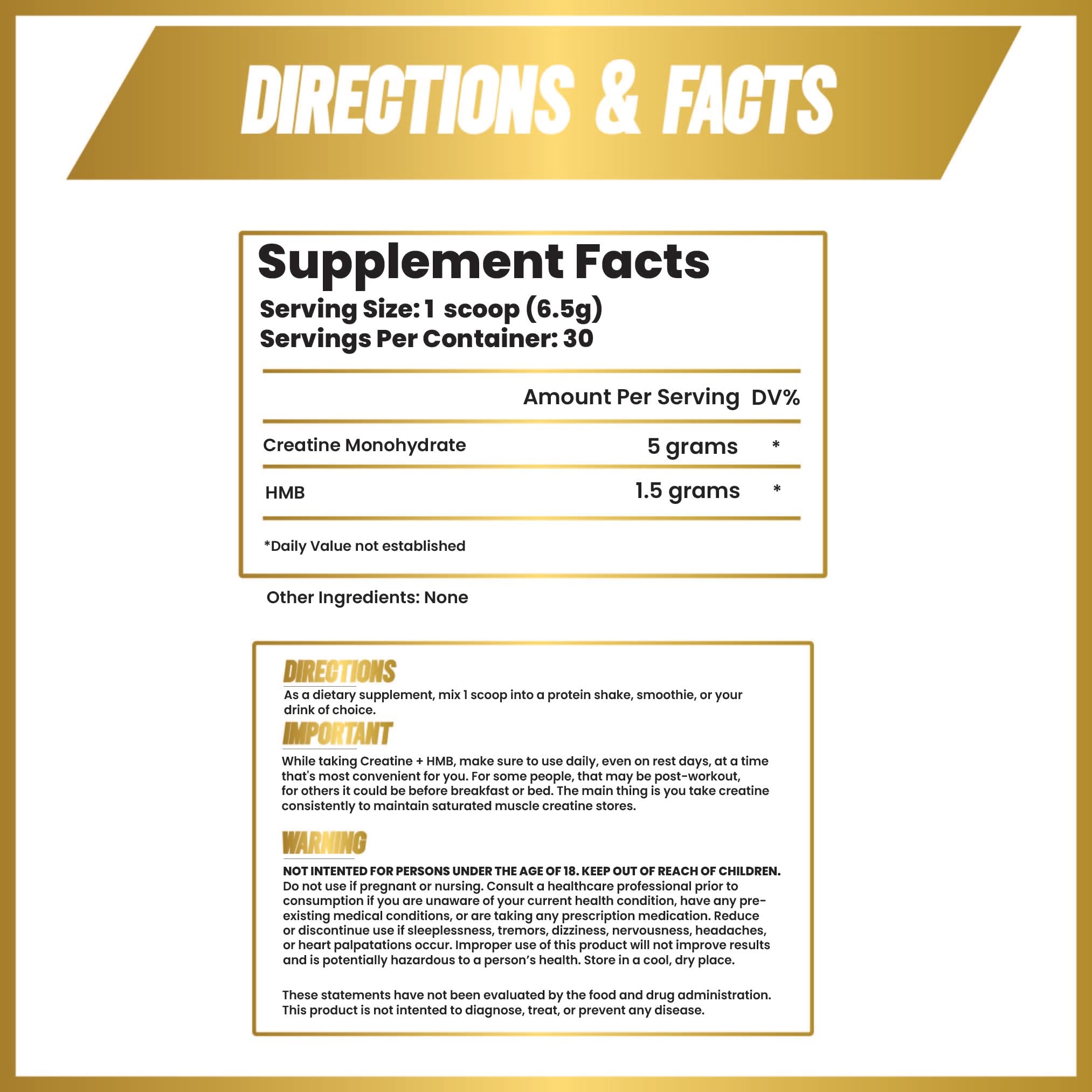 Maverick Nutrition Creatine HMB powder scoop included for precise dosing.