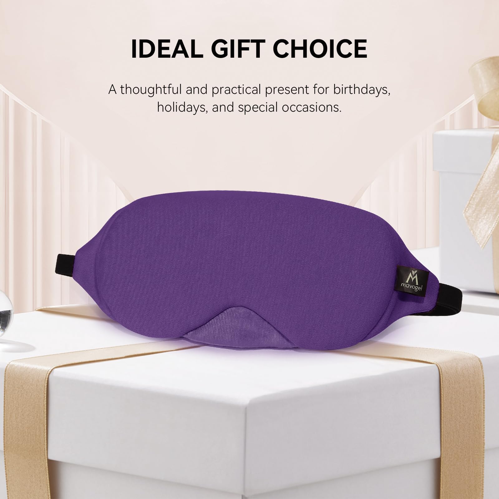 Mavogel sleep mask available in multiple colors for personal style.