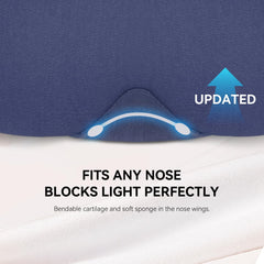 Diseño ultradelgado evita presión alrededor de los ojos al dormir de lado.