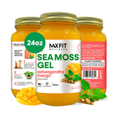 MAX FIT Sea Moss Gel jar on countertop for daily wellness rituals