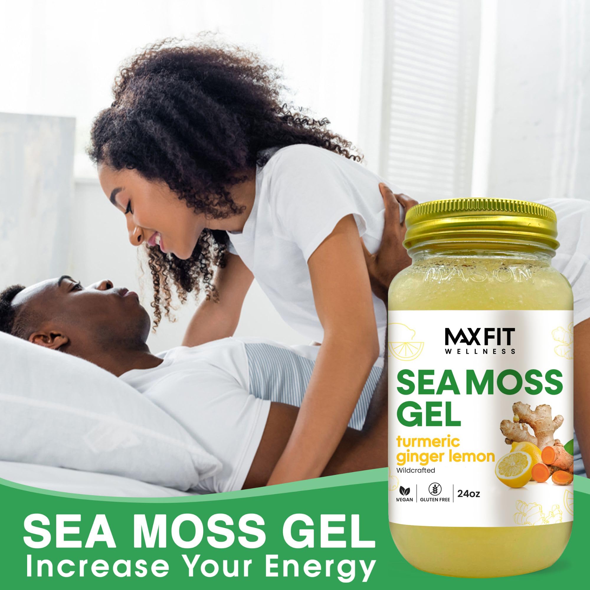 MAX FIT Sea Moss Gel – pure, natural formula with no artificial additives.