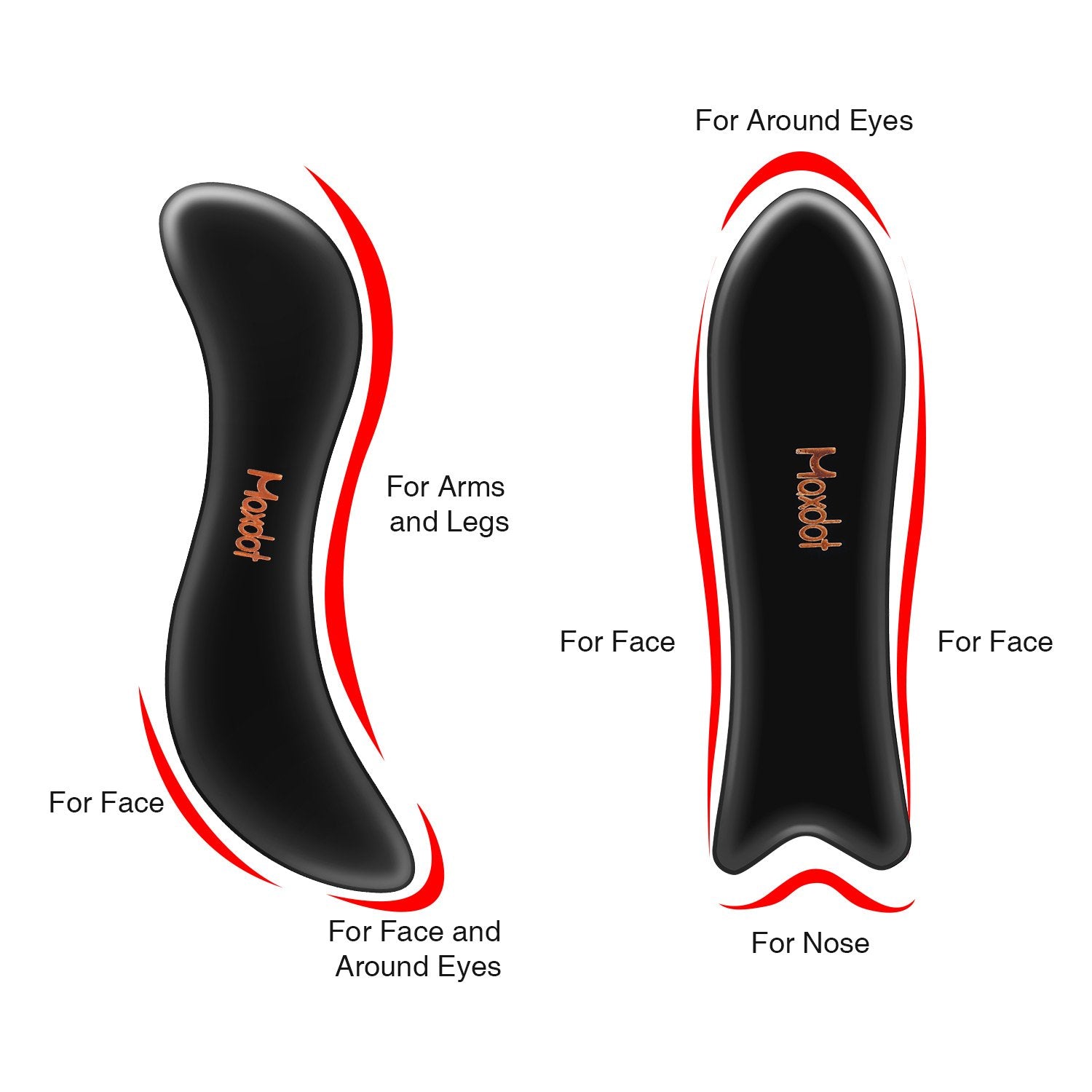 Maxdot buffalo-horn material highlights natural texture and smooth edges for skin-friendly use.