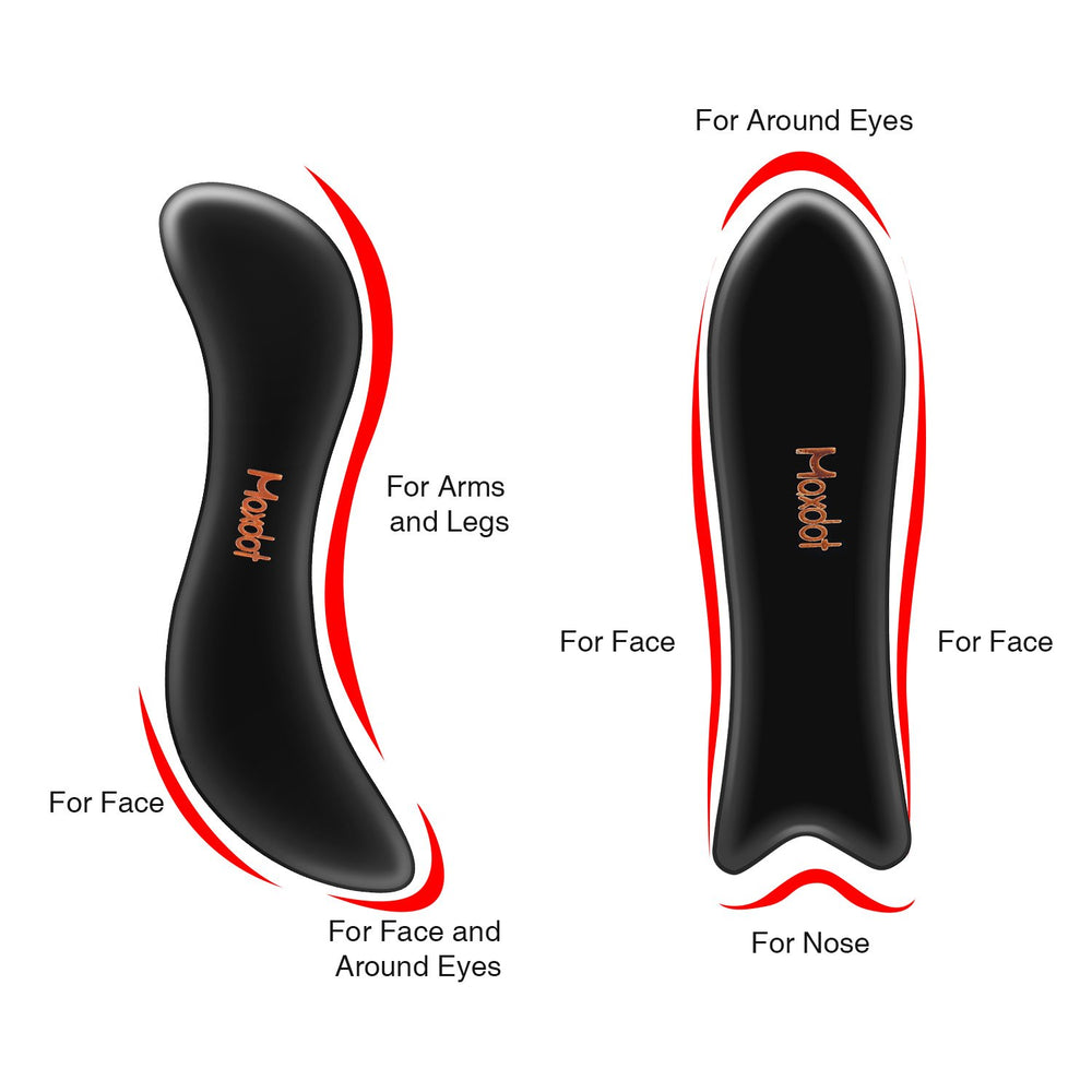 Maxdot buffalo-horn material highlights natural texture and smooth edges for skin-friendly use.