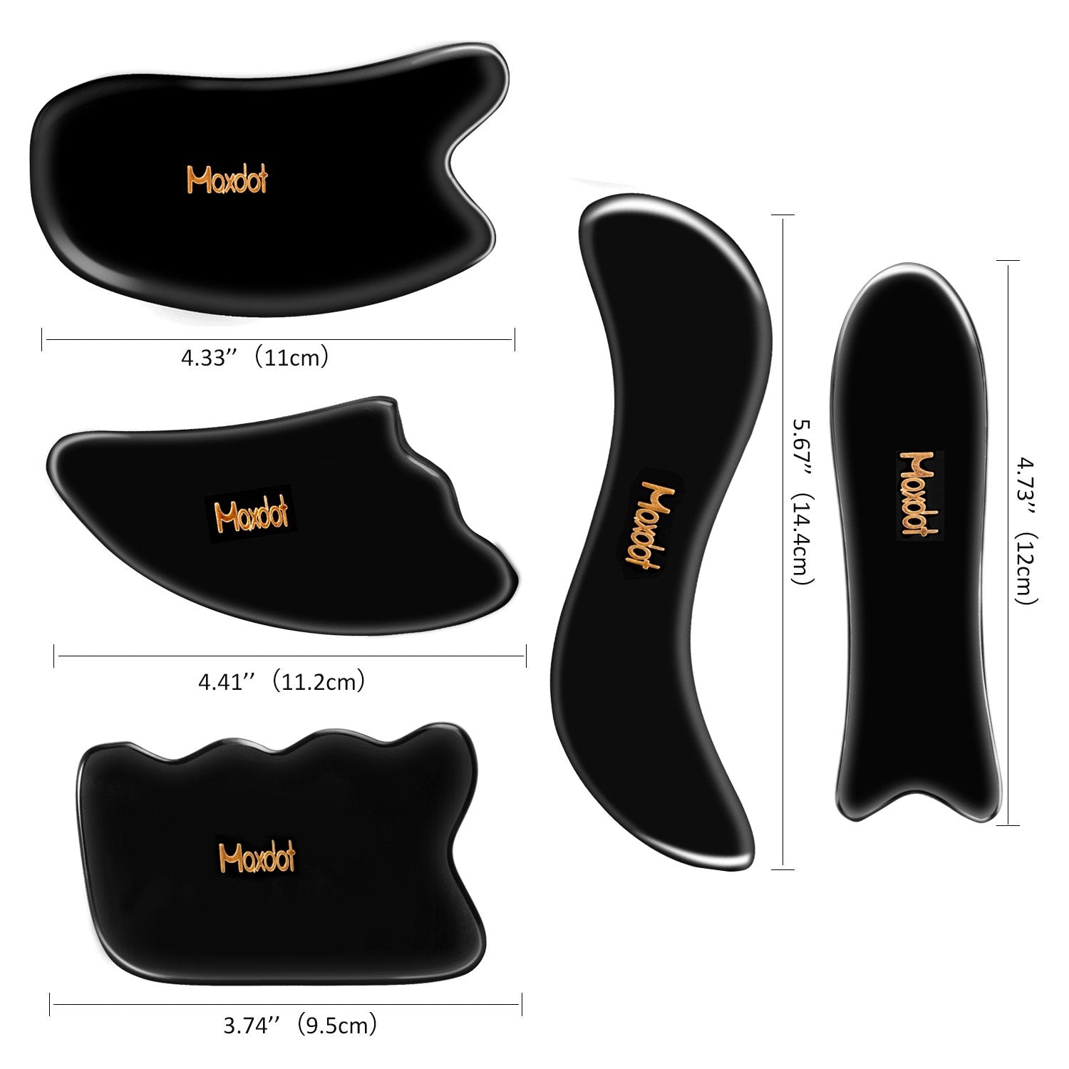Maxdot whole-body use guide highlights versatile applications for face, neck, and back massage.