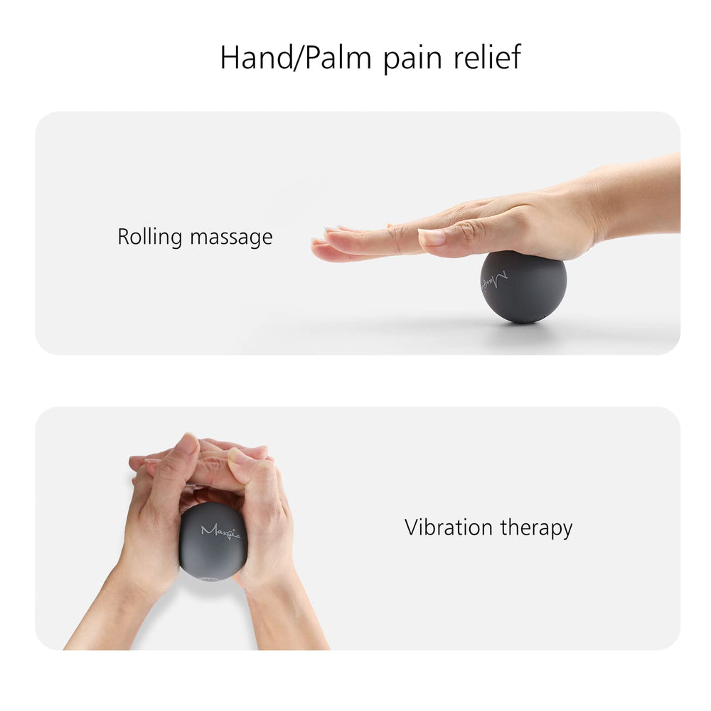 Maxgia Mini Massage Ball button control; simple operation for quick sessions.