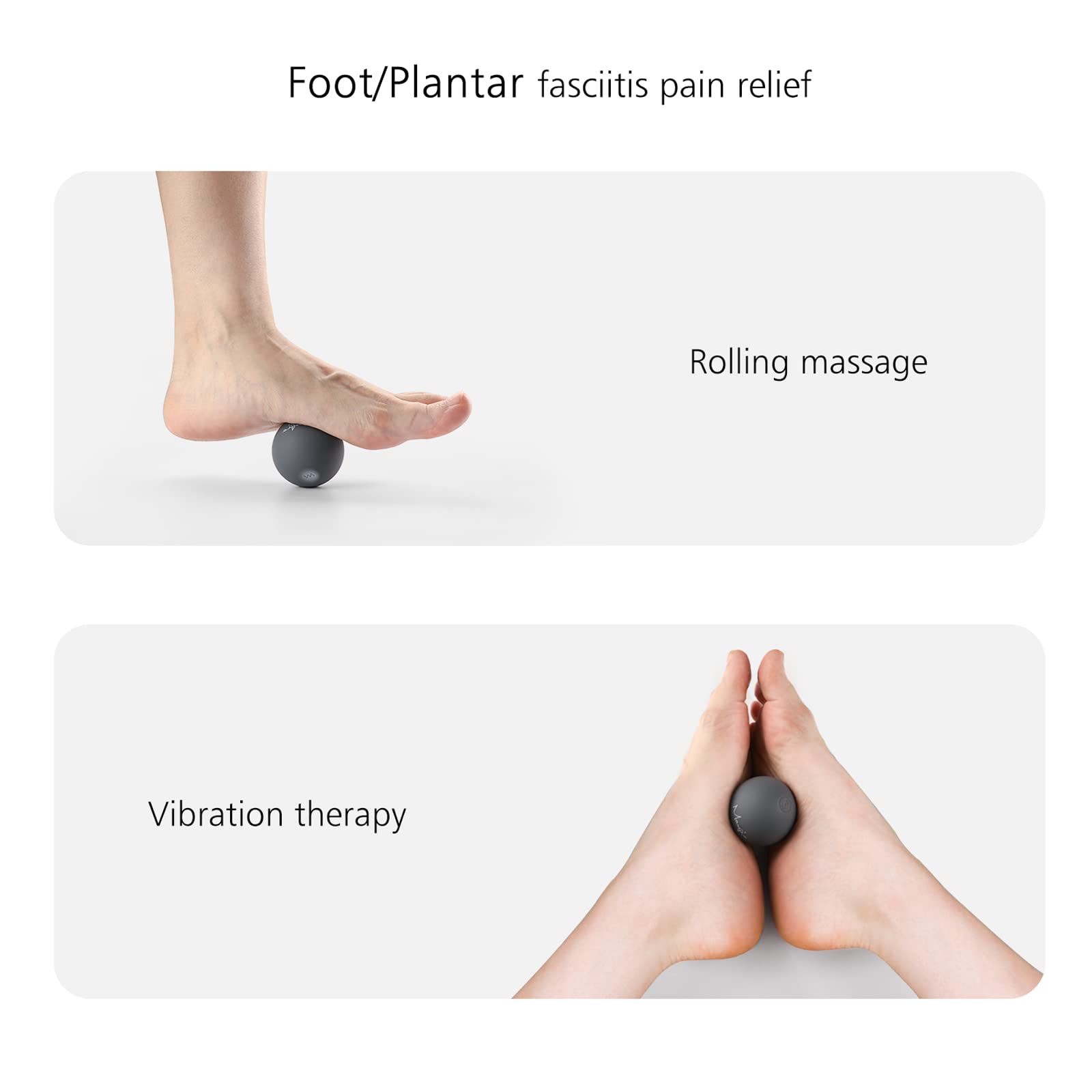 Maxgia Mini Massage Ball close-up silicone texture; durable surface for deep tissue work.