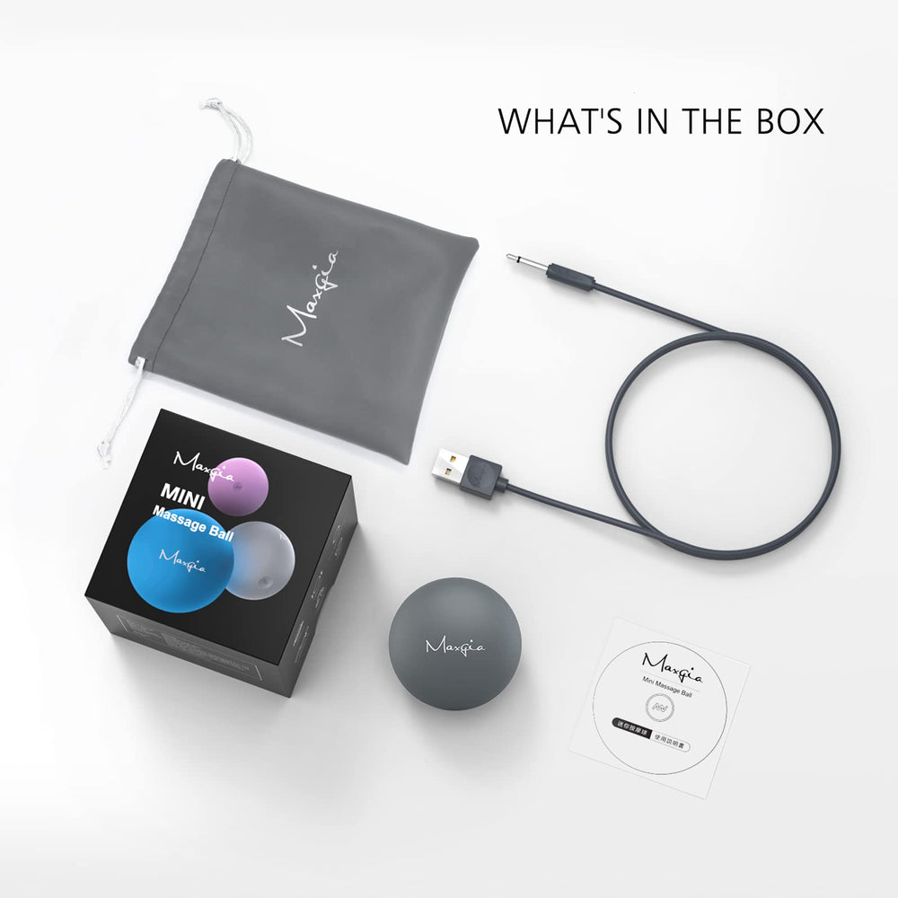 Maxgia packaging includes charger and storage pouch for easy setup.
