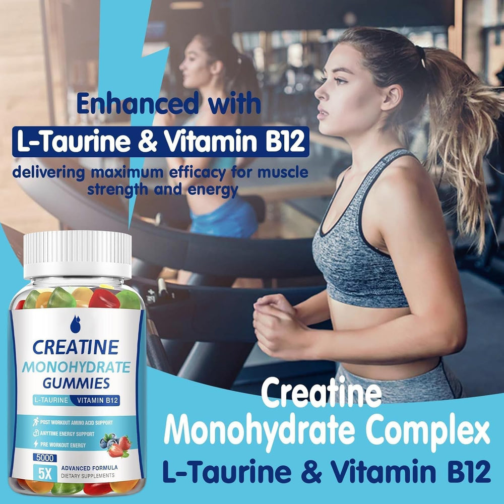 MaxHemp Creatine Gummies close-up texture emphasizes easy chewing.