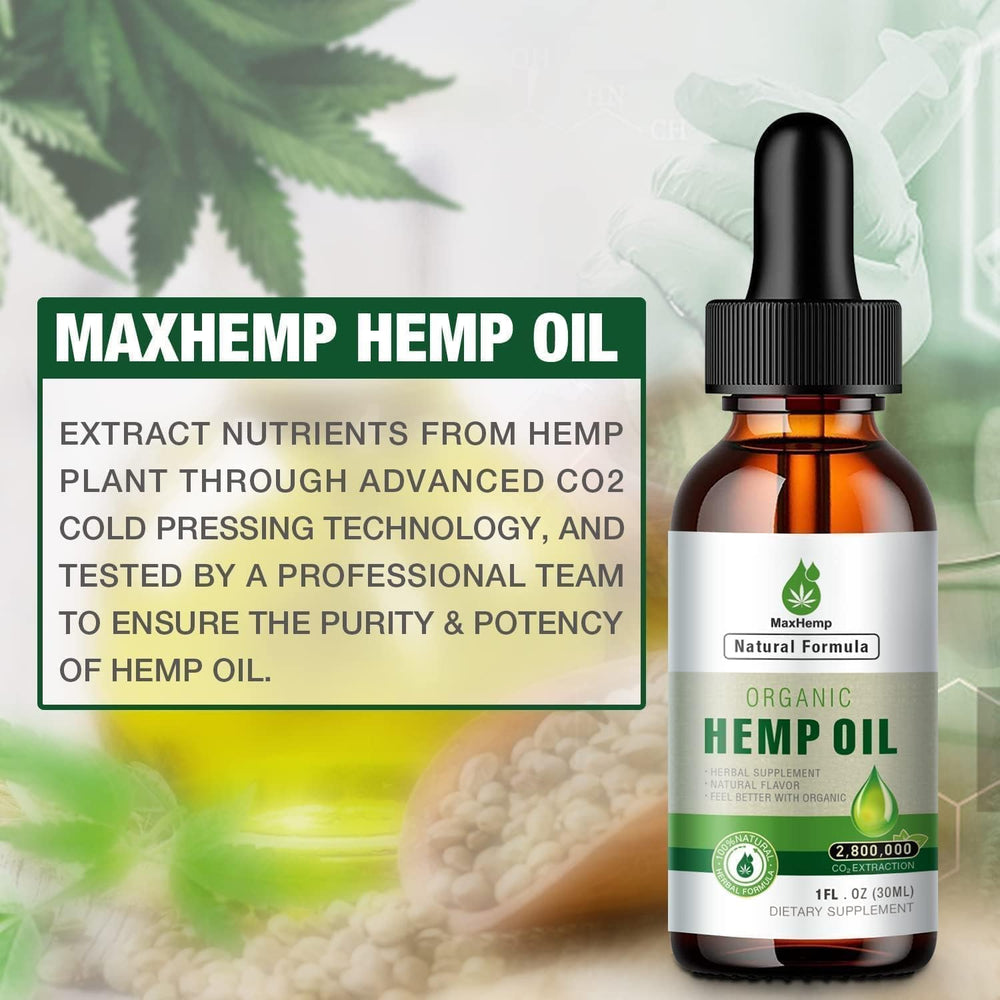 MaxHemp Premiu bottle on shelf with clear labeling for trust and quality