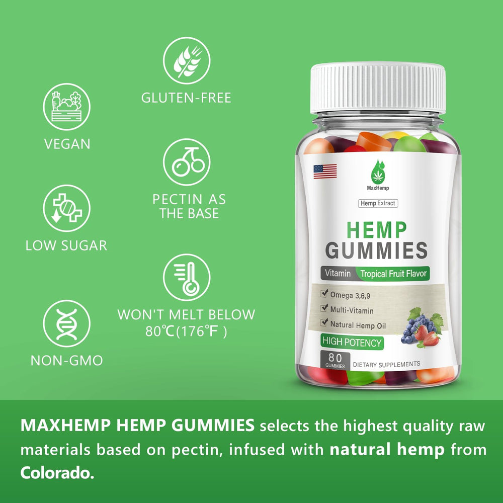 MaxHemp tropical fruit flavor visual appealing and refreshing