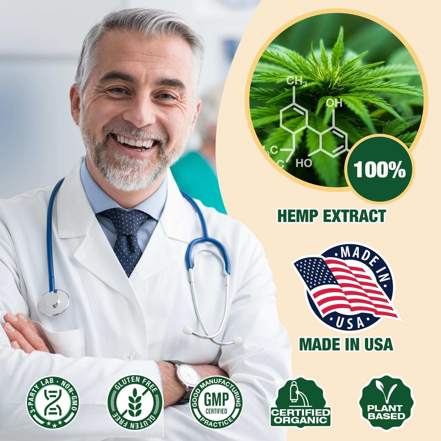 MaxHemp oil rich in fatty acids and vitamins highlights skin support
