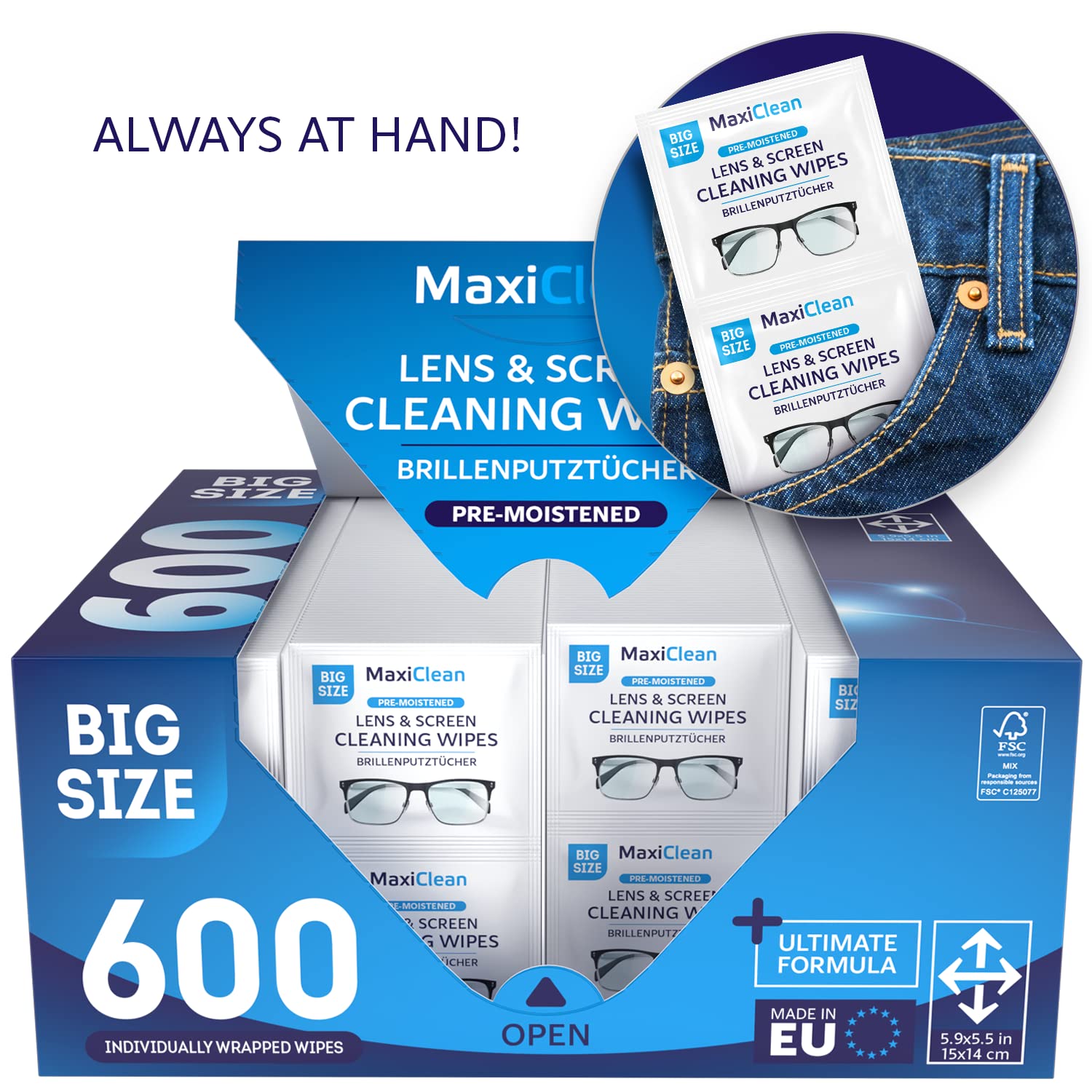 Maxi Clean camera lens cleaner, portable lens cleaning for photography