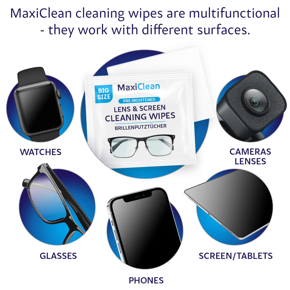 Maxi Clean electronic screen cleaning for phones and laptops without streaks.