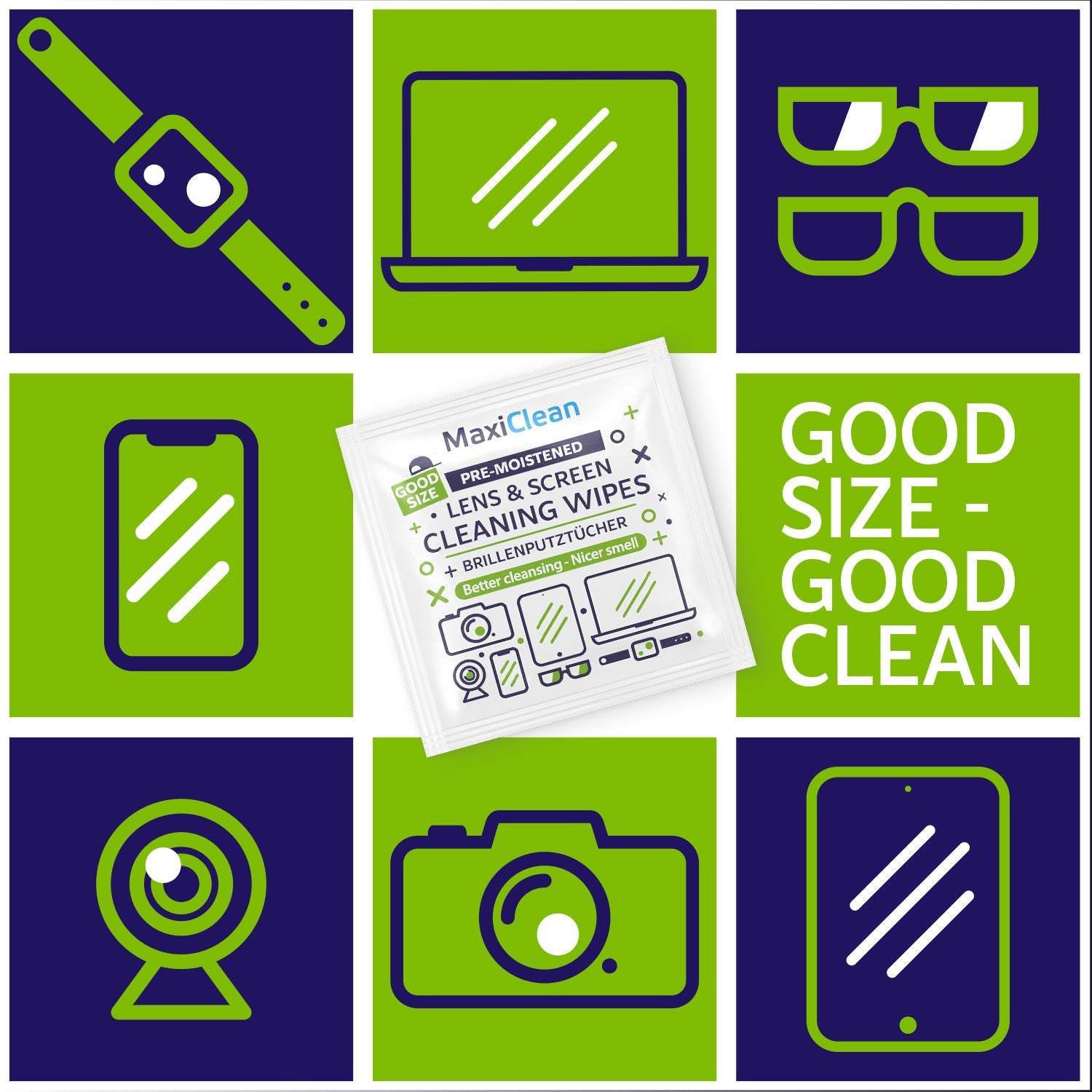MAXI CLEAN phone screen wipe for daily device care.