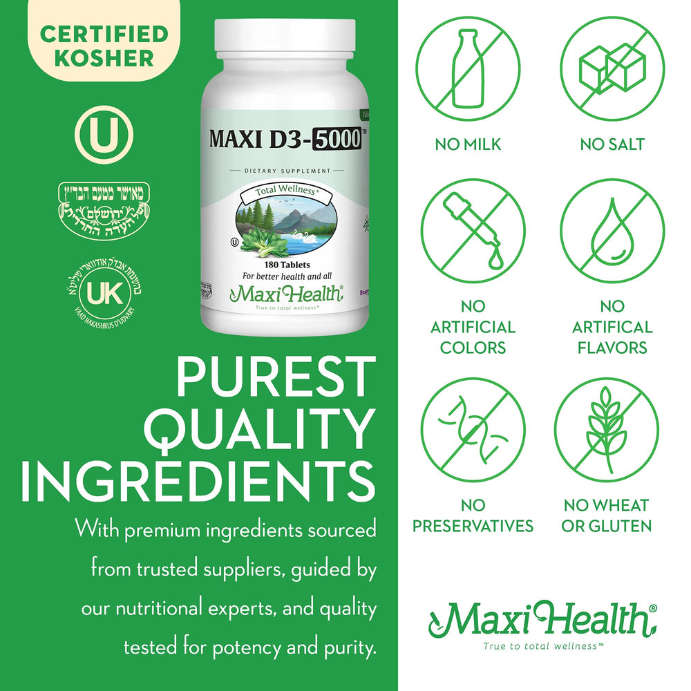 Maxi Health D3 immune support lifestyle image shows wellness