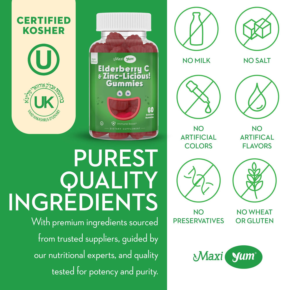 Maxi Health Gummies serving size image showing dose.
