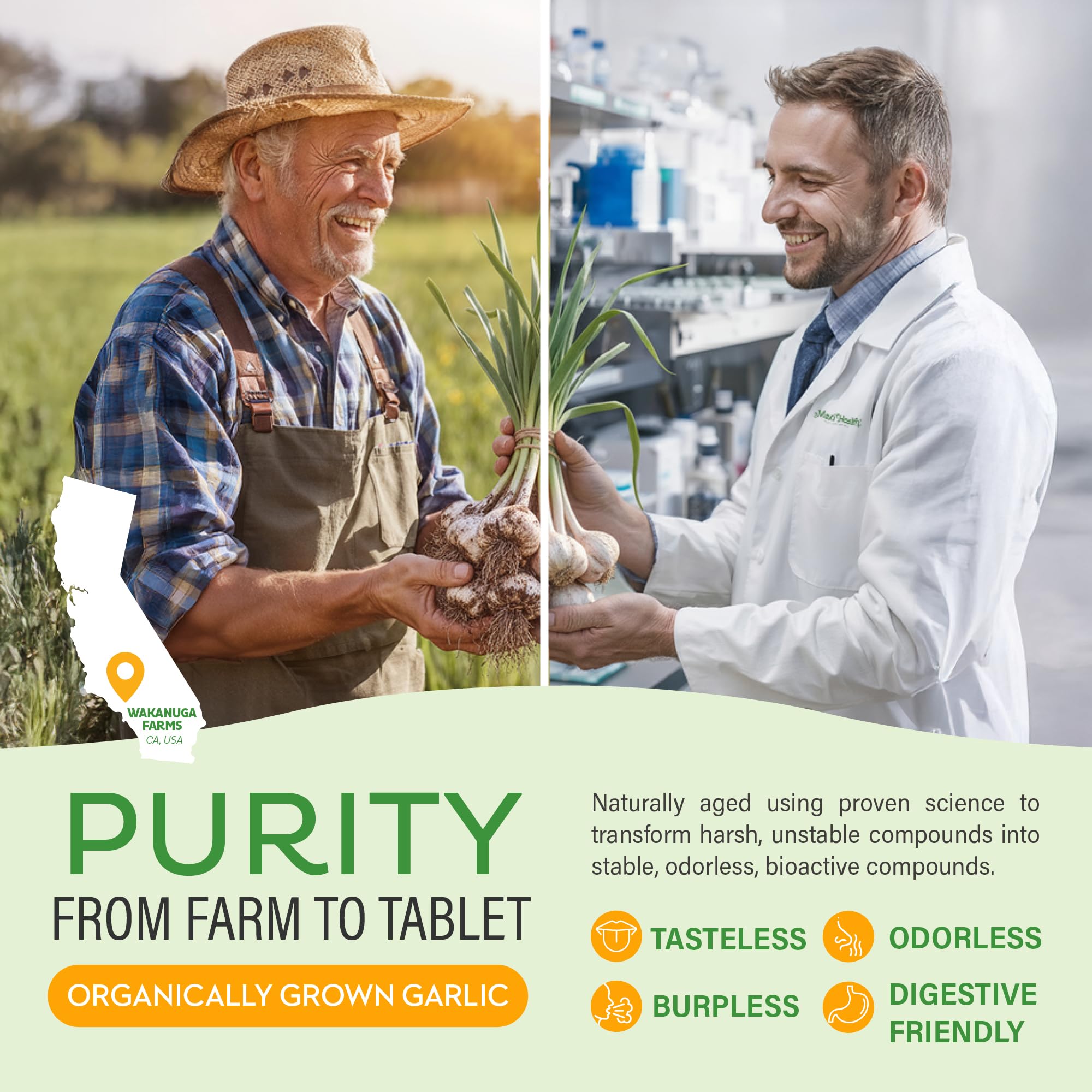 Kosher certification logo signals clean ingredient standards.