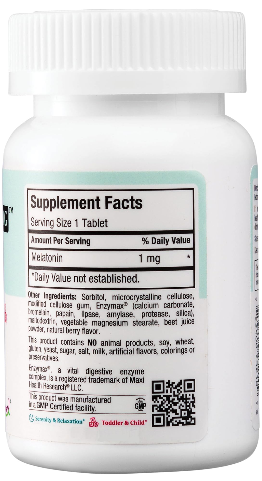 Maxi Health Mel-O-Chew Berry Flavor highlighted as tasty, low-sugar sleep aid.