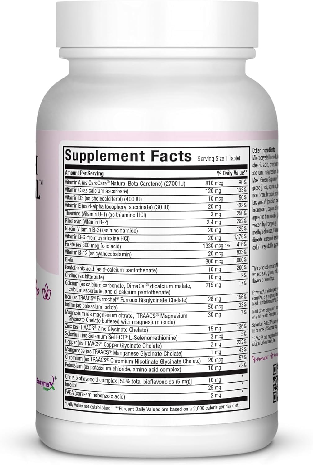 Maxi Health Prenatal iron and folate capsule for gentle iron intake