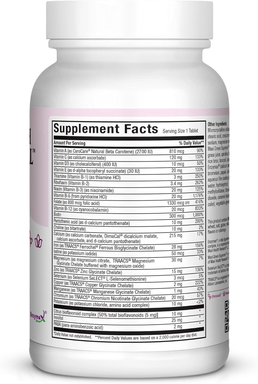 Maxi Health Prenatal iron and folate capsule for gentle iron intake