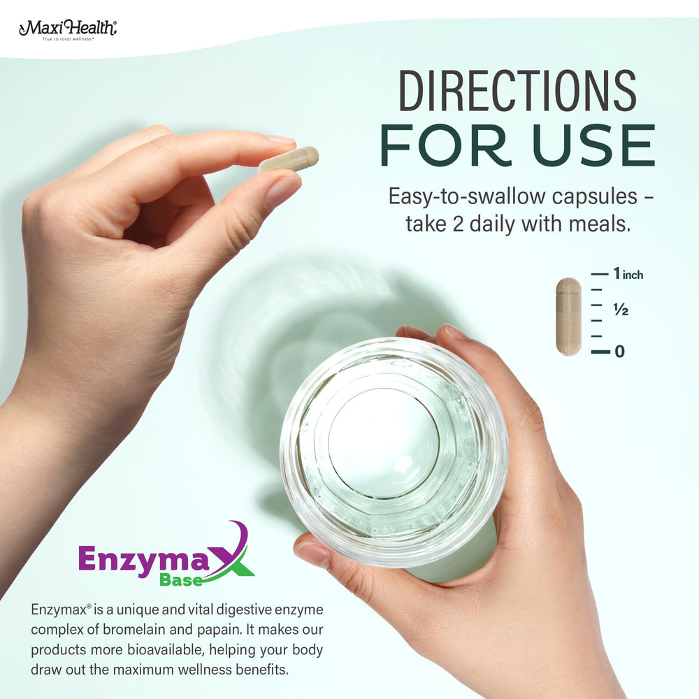 Maxi Health Biotin and vitamin C in the formula supporting skin, hair, and nails for teens.