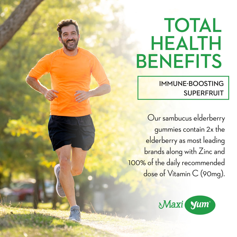 Maxi Health Vitamin C and Zinc in gummies for daily support.