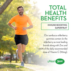 Maxi Health Vitamin C and Zinc in gummies for daily support.