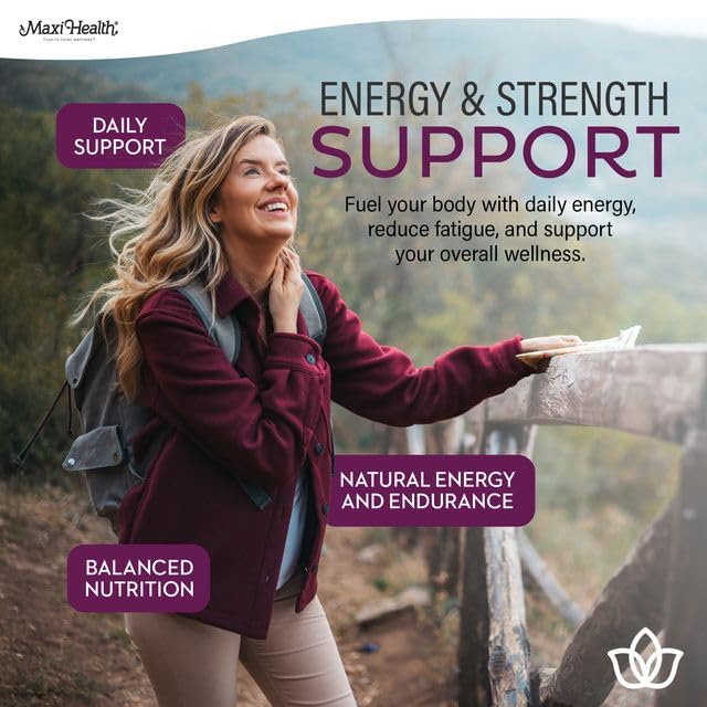 Maxi Health Women's Multivitamin methylated B vitamins closeup