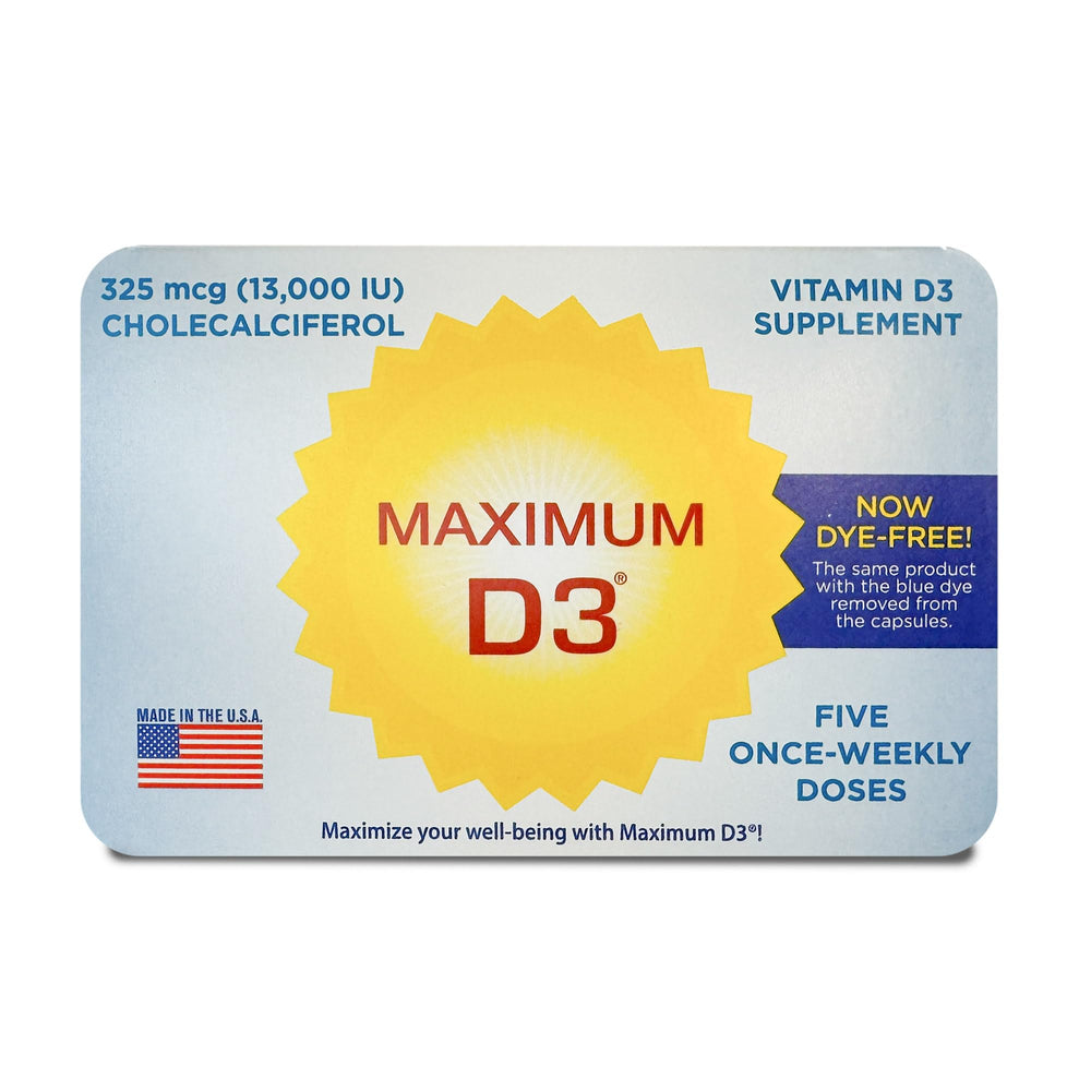 Maximum D3 cards packaging image displaying 12 cards for capsules