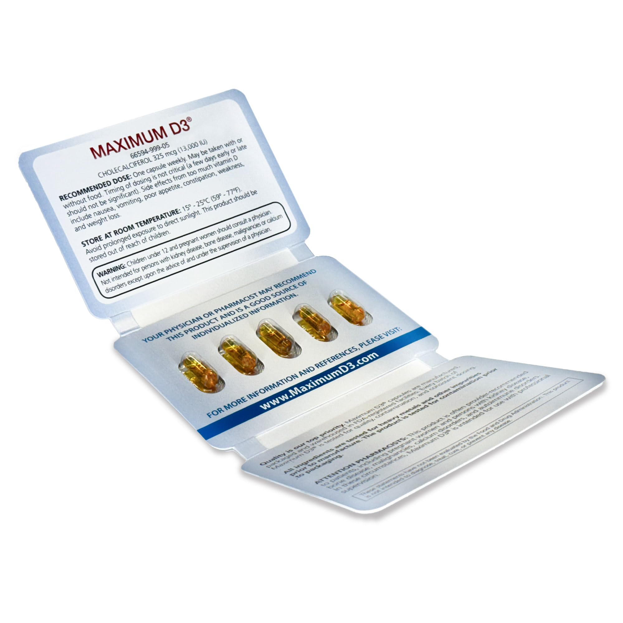 Maximum D3: control de calidad para consistencia y pureza.