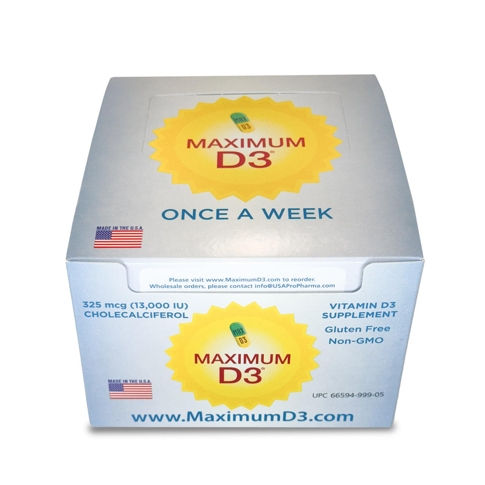 Maximum D3 gluten-free icon on the box