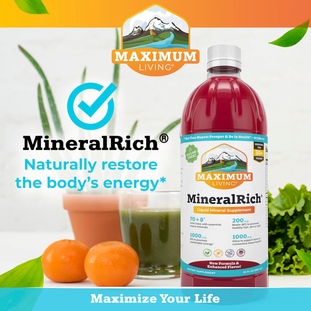 Maximum Living MineralRich taste-test spoon highlights monk fruit sweetness.