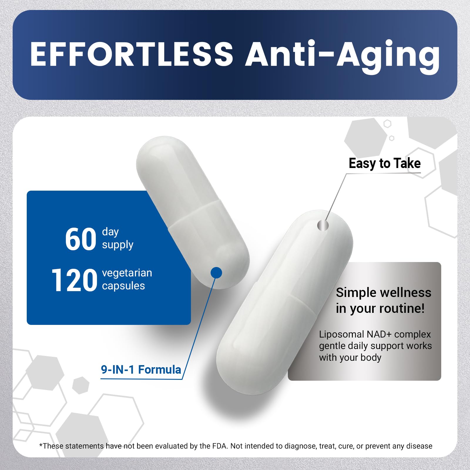 Maximum NAD bottle energy visual conveys stamina-friendly daily use in routine.