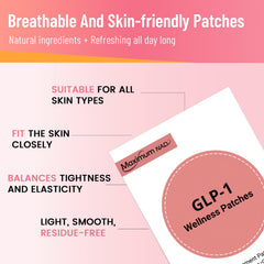 Close-up of Maximum NAD GLP-1 Patches adhesive showing skin-friendly design.