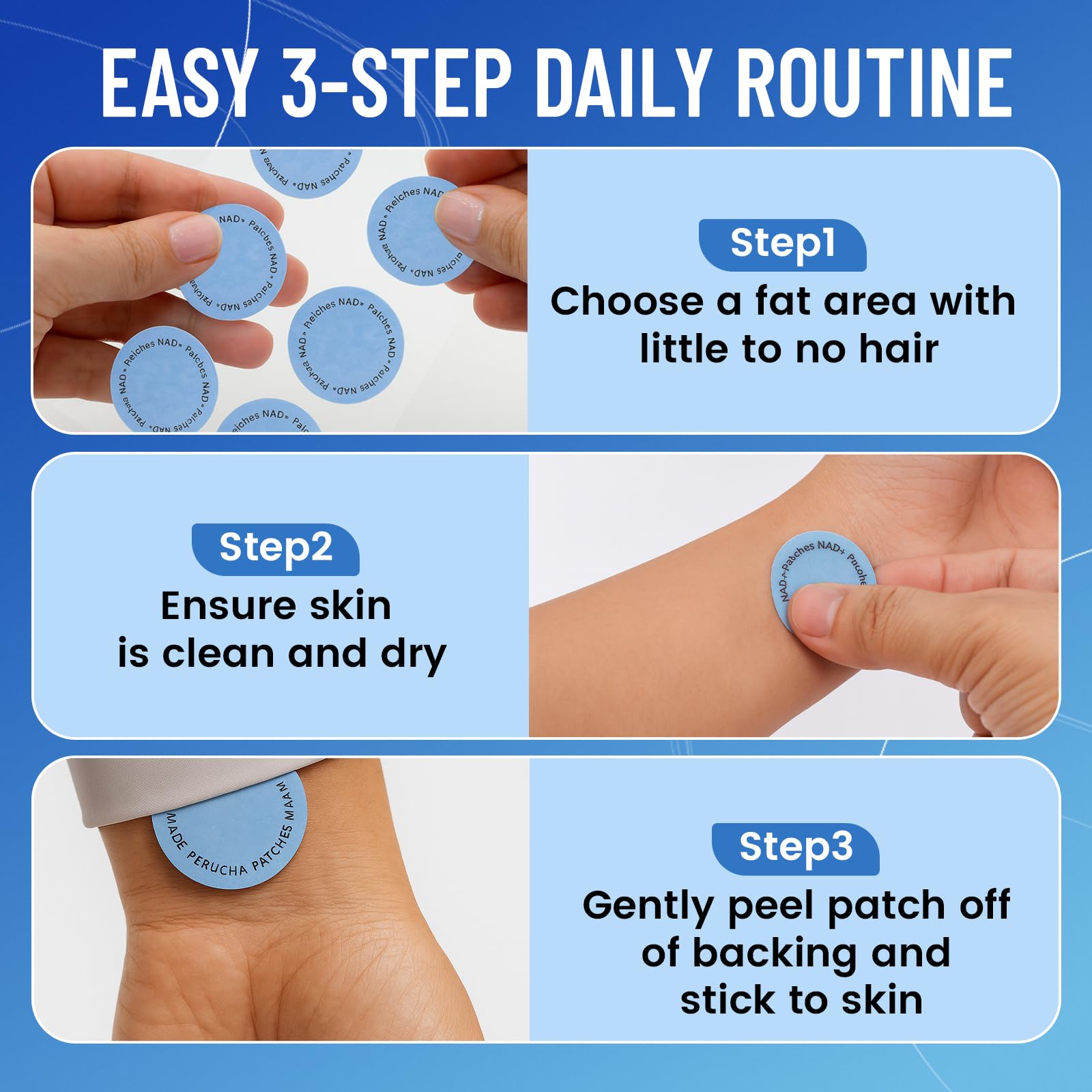 Maximum NAD+ patch formula with nicotinamide and resveratrol