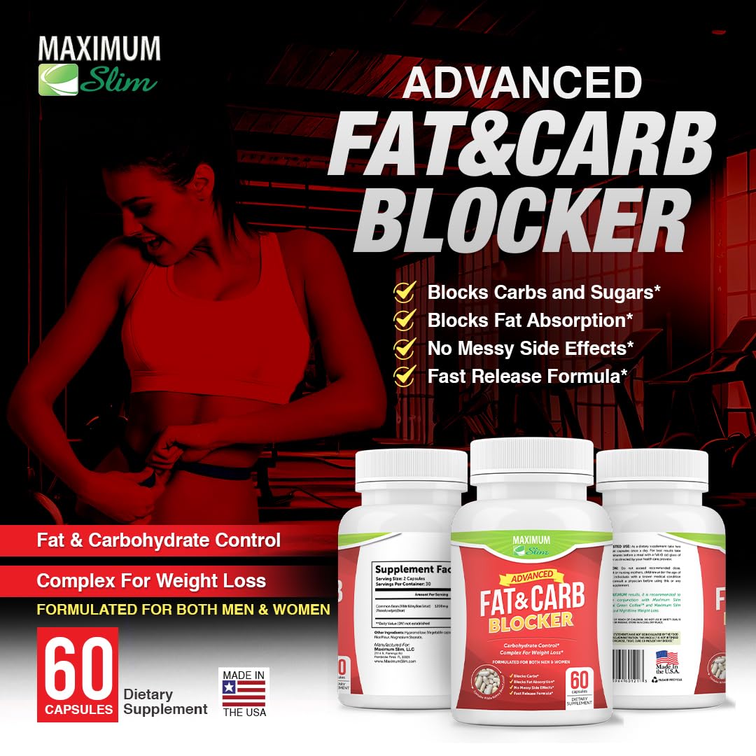 Maximum Slim bottle with glass suggests convenient daily use.