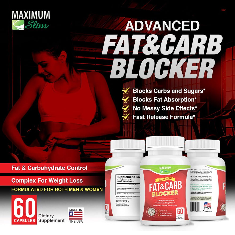 Maximum Slim bottle with glass suggests convenient daily use.