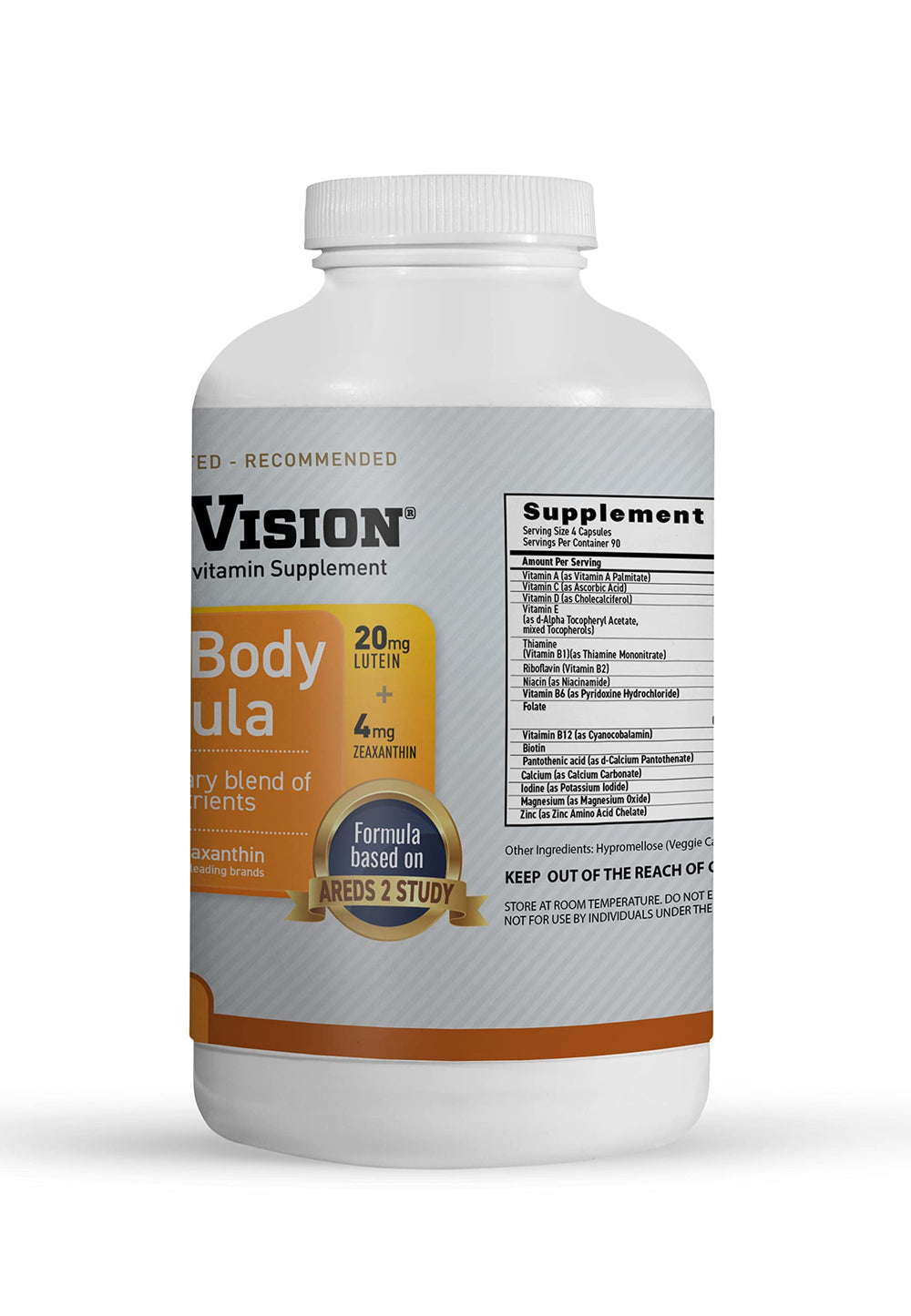 MaxiVision AREDS2 USA-made bottle emphasizing quality manufacturing.