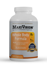 MaxiVision AREDS2 bottle front displaying a complete eye health formula.