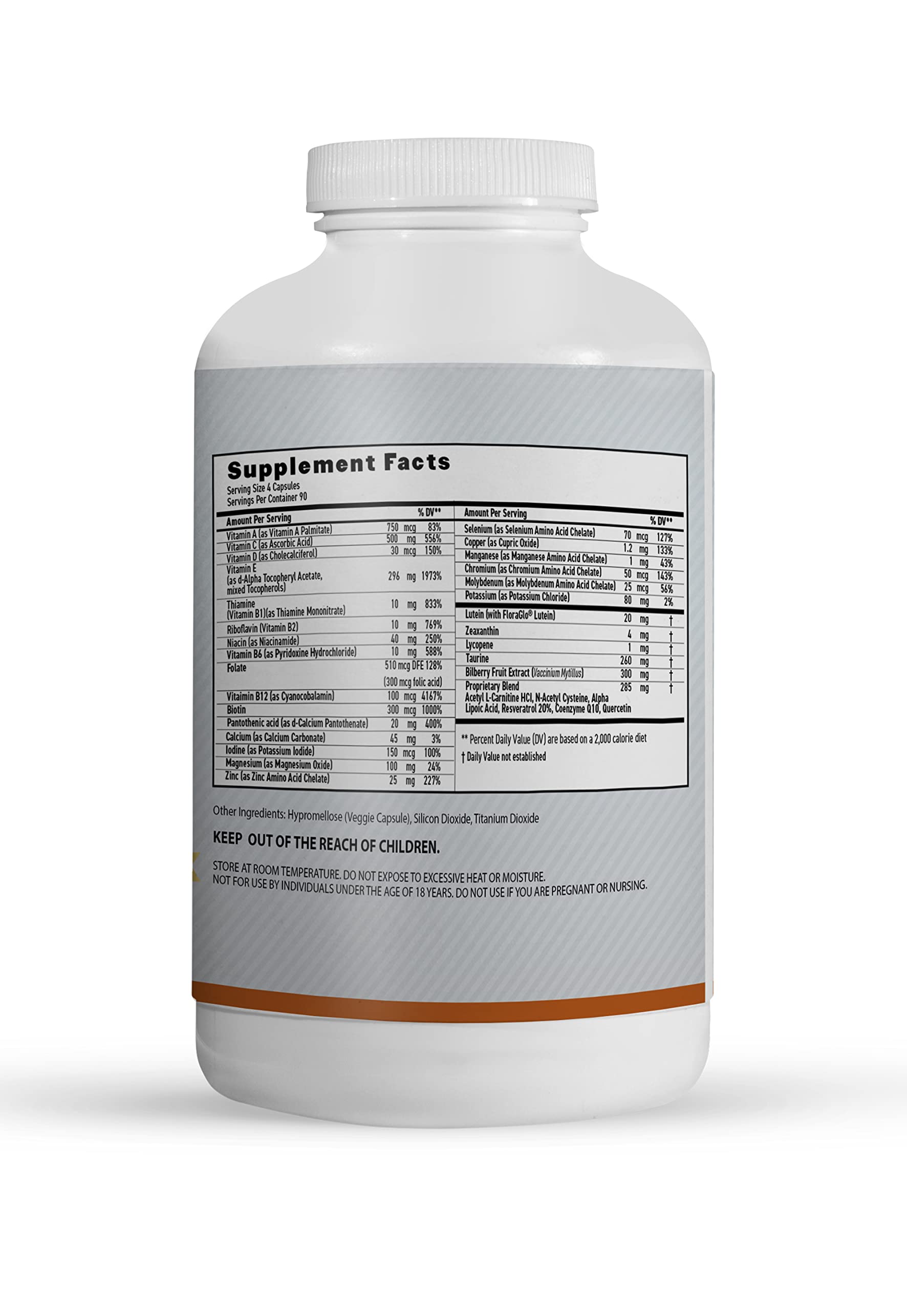 MaxiVision AREDS2 capsules with zinc and copper for mineral balance and eye function.