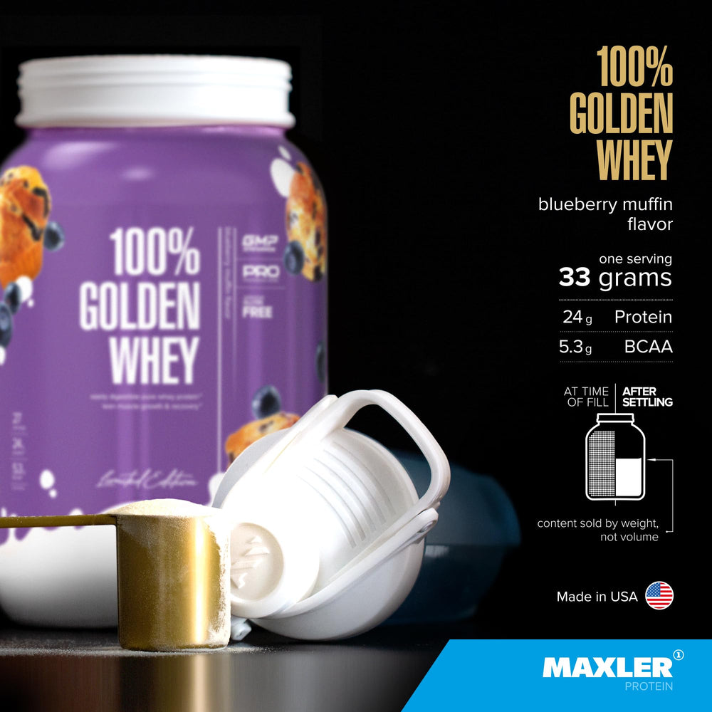Close-up of enzyme blend label on Maxler Whey container.