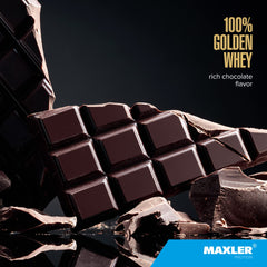 Maxler 100% Golden Whey scoop for quick, convenient serving after training.