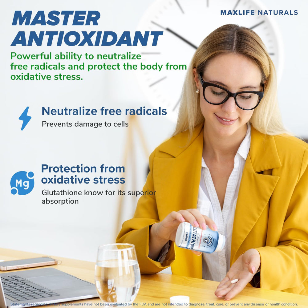 MAXLIFE NATURALS daily-use scene shows easy dosing.