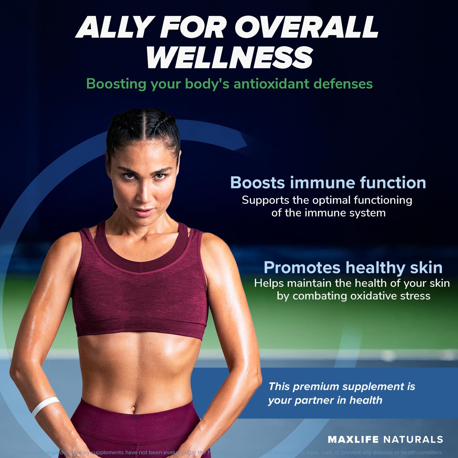 MAXLIFE NATURALS label detail highlights dosage information.