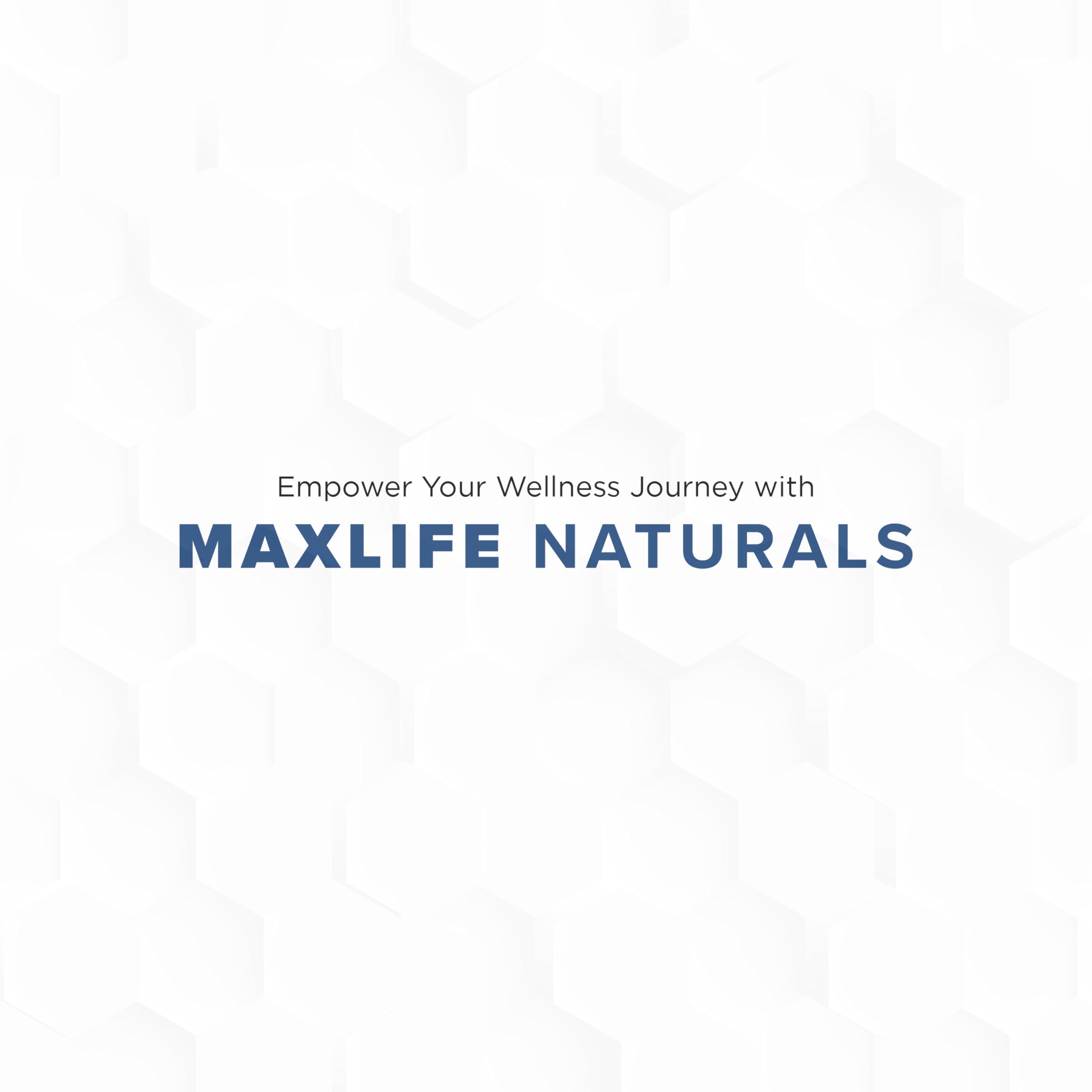 MAXLIFE NATURALS Wellness routine bottle on desk encourages daily use.