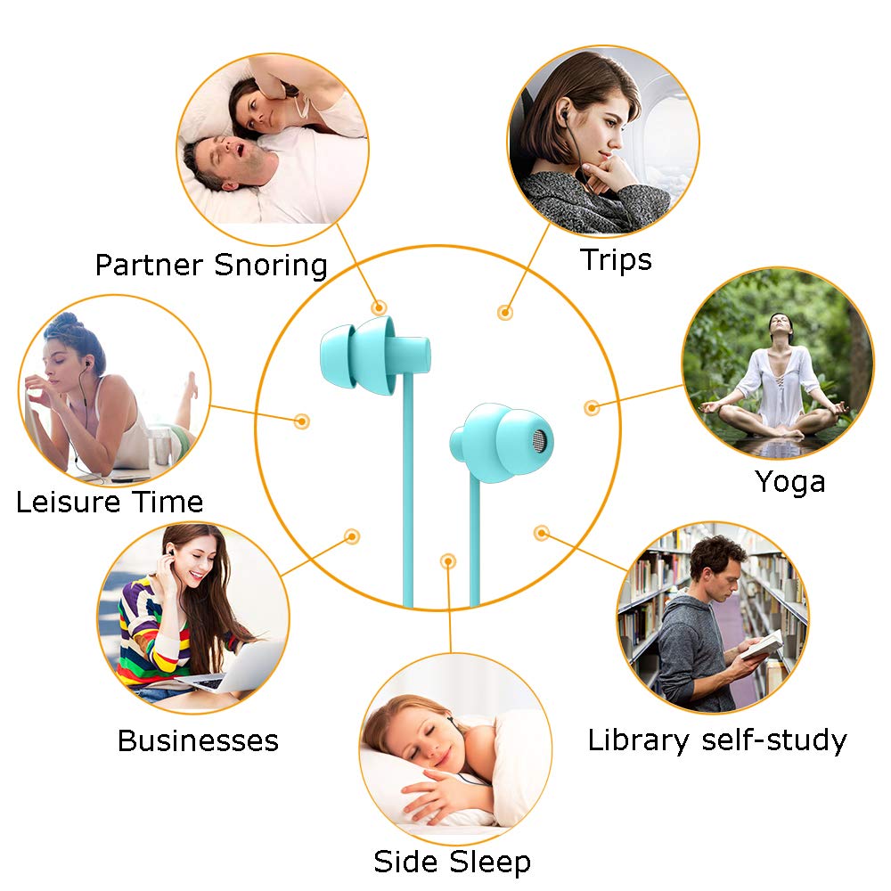 MAXROCK Sleep Earbuds compact in-ear design ideal for travel and quiet listening