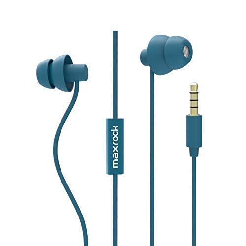 MAXROCK Sleep Earbuds showing ergonomic tips for side sleeping.